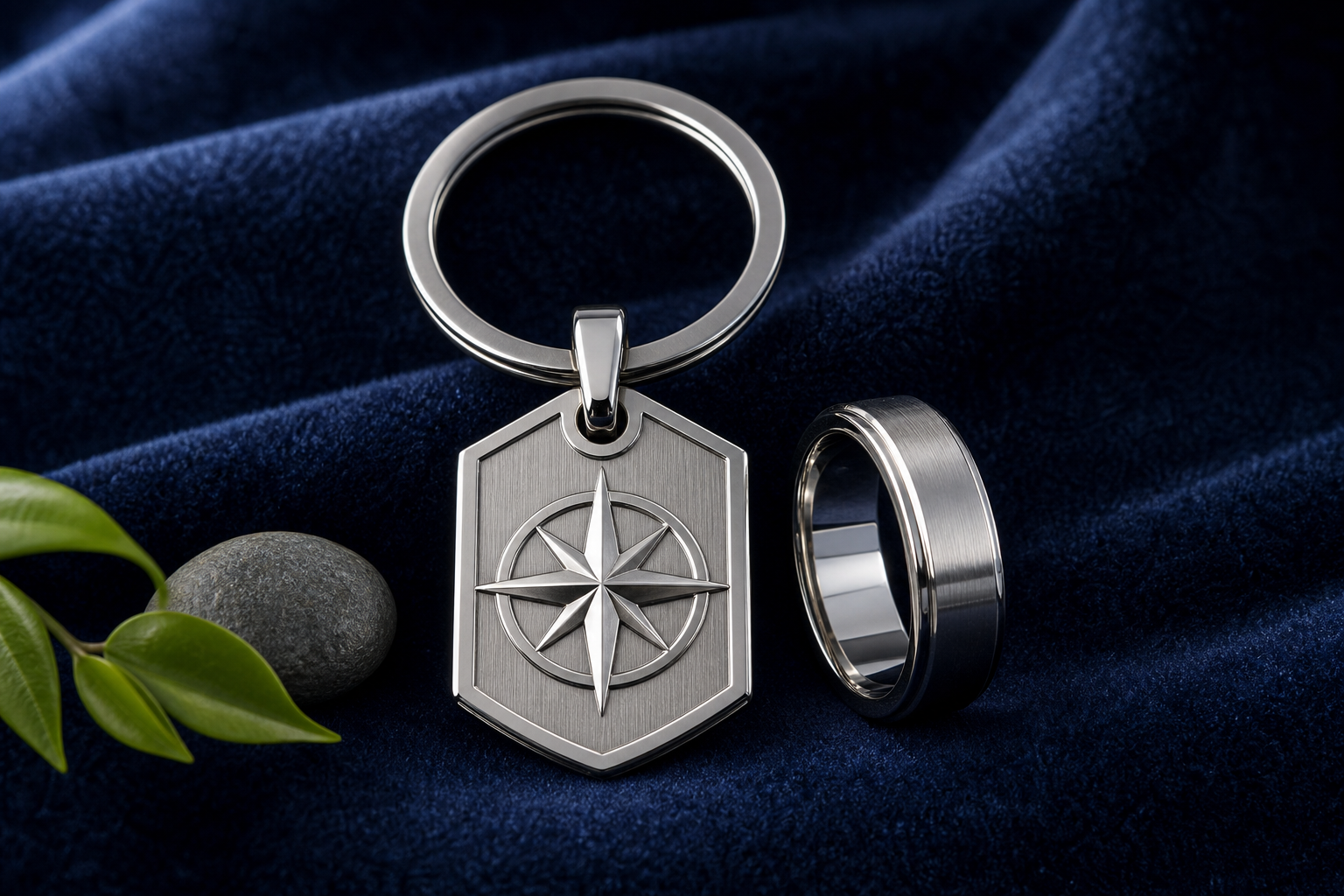 Close-up of a PVD-plated 316L stainless steel charm showing enamel fill and clear edge detail