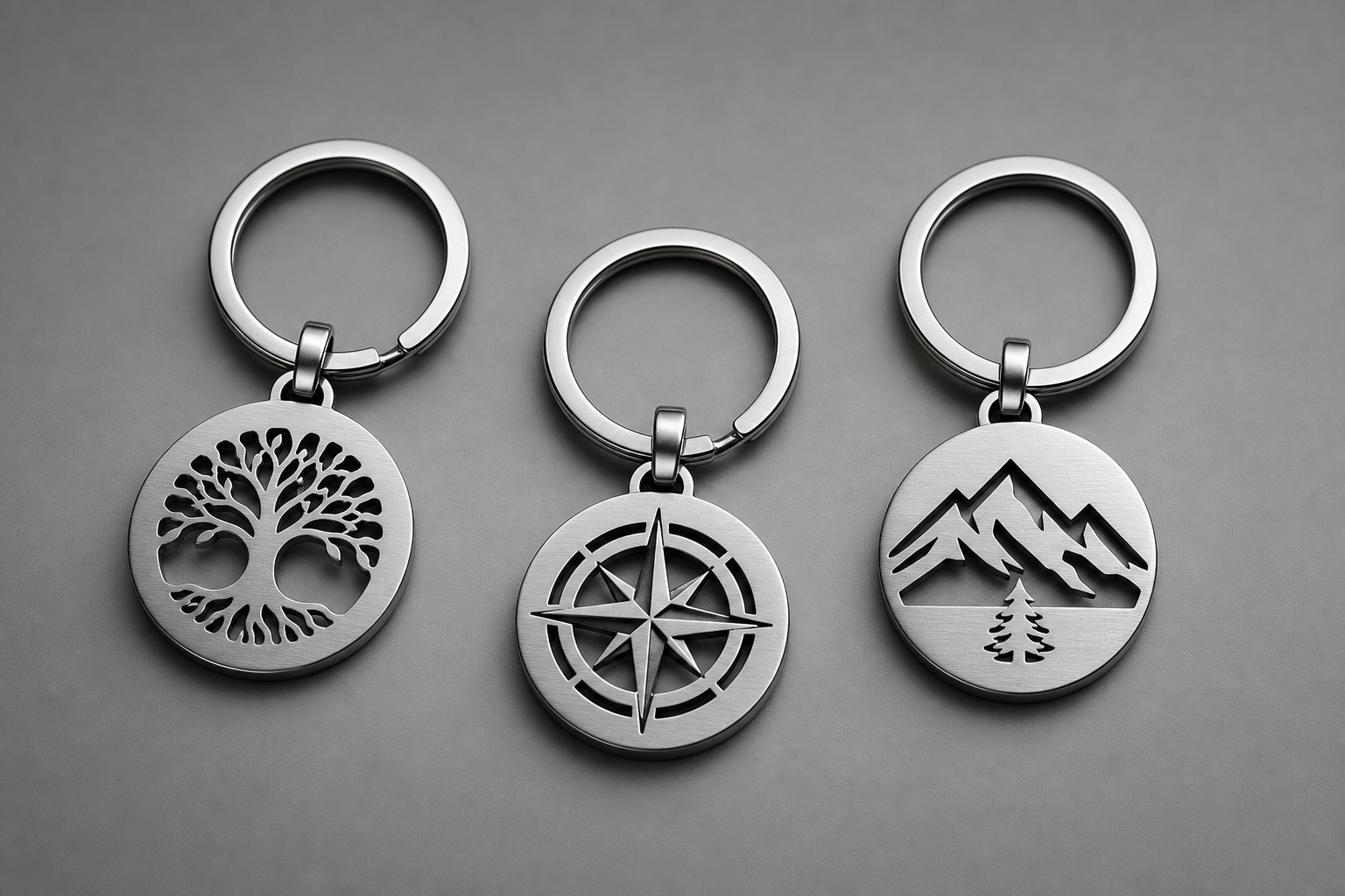 316L stainless steel charm with PVD gold finish on white background, showing bail and hole for a realistic scale reference