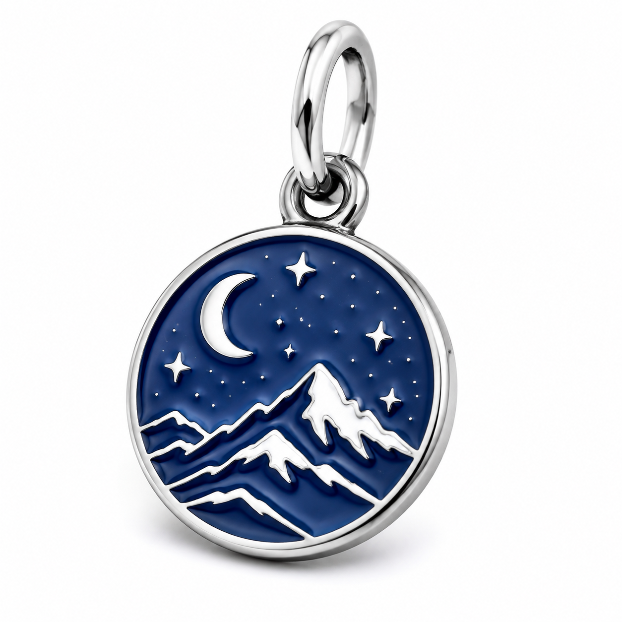 Enamel finishing workflow on a 316L stainless steel charm