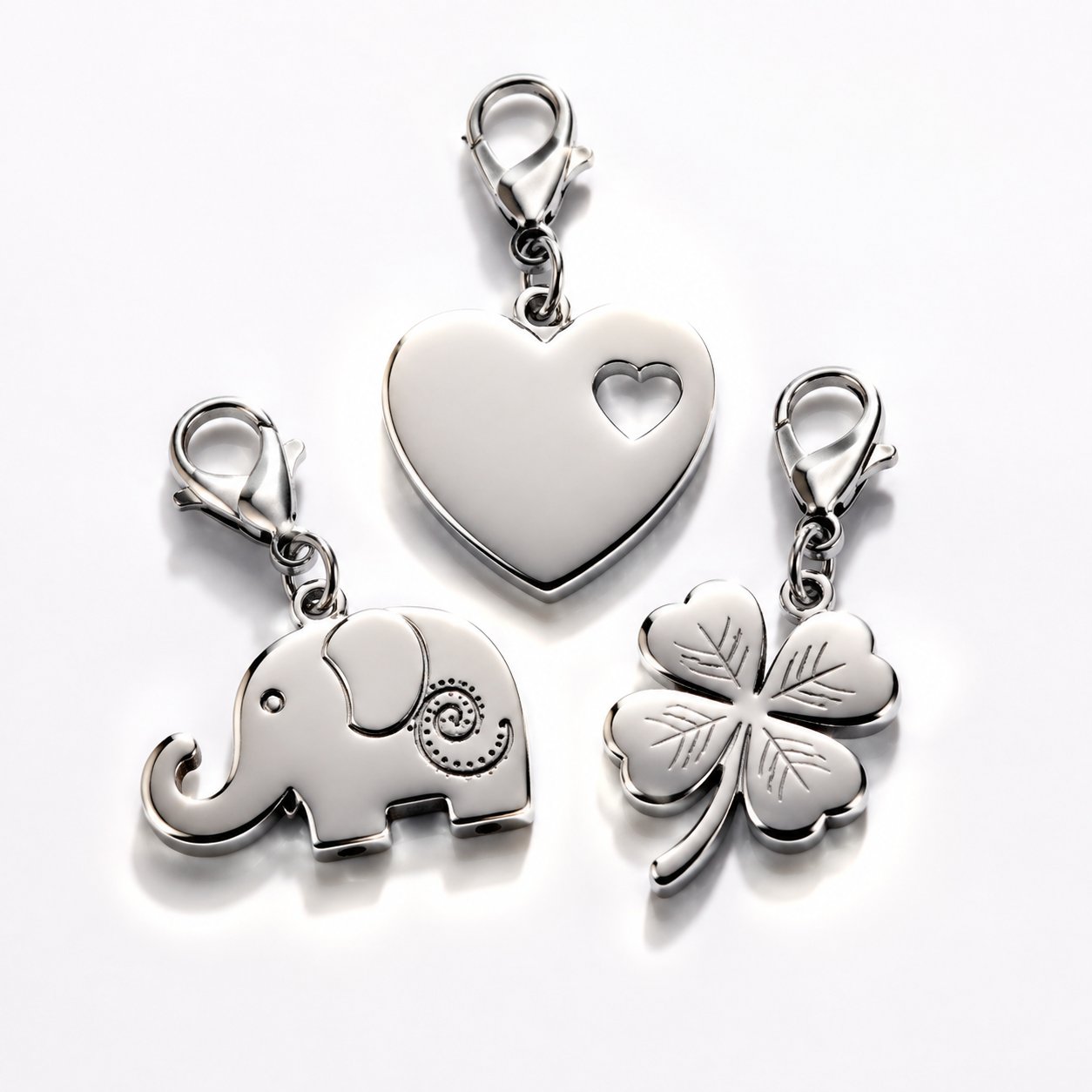 professional stainless steel charm wedding favor inspection and packaging scene