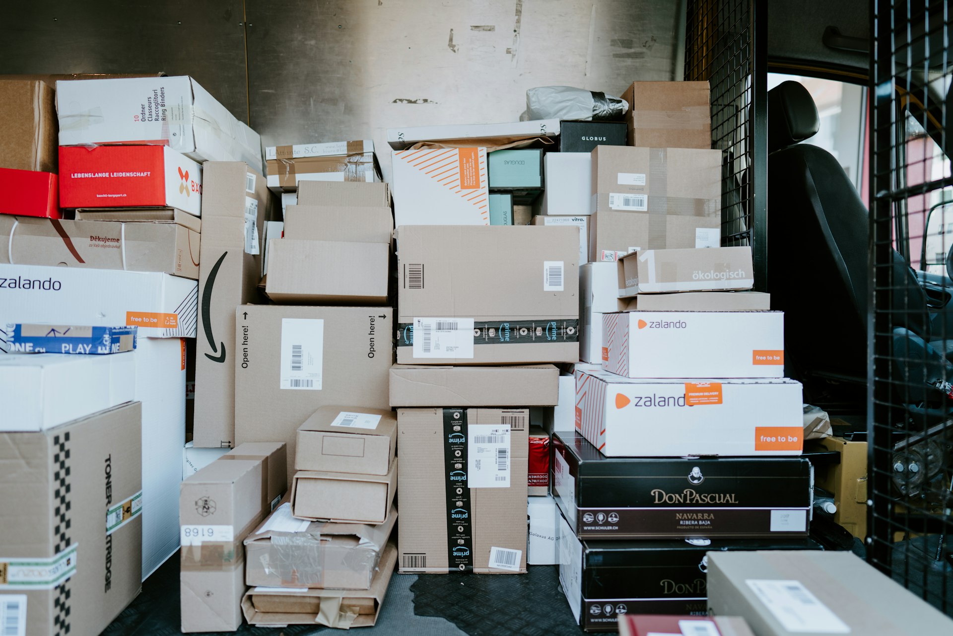 Export cartons ready for shipment