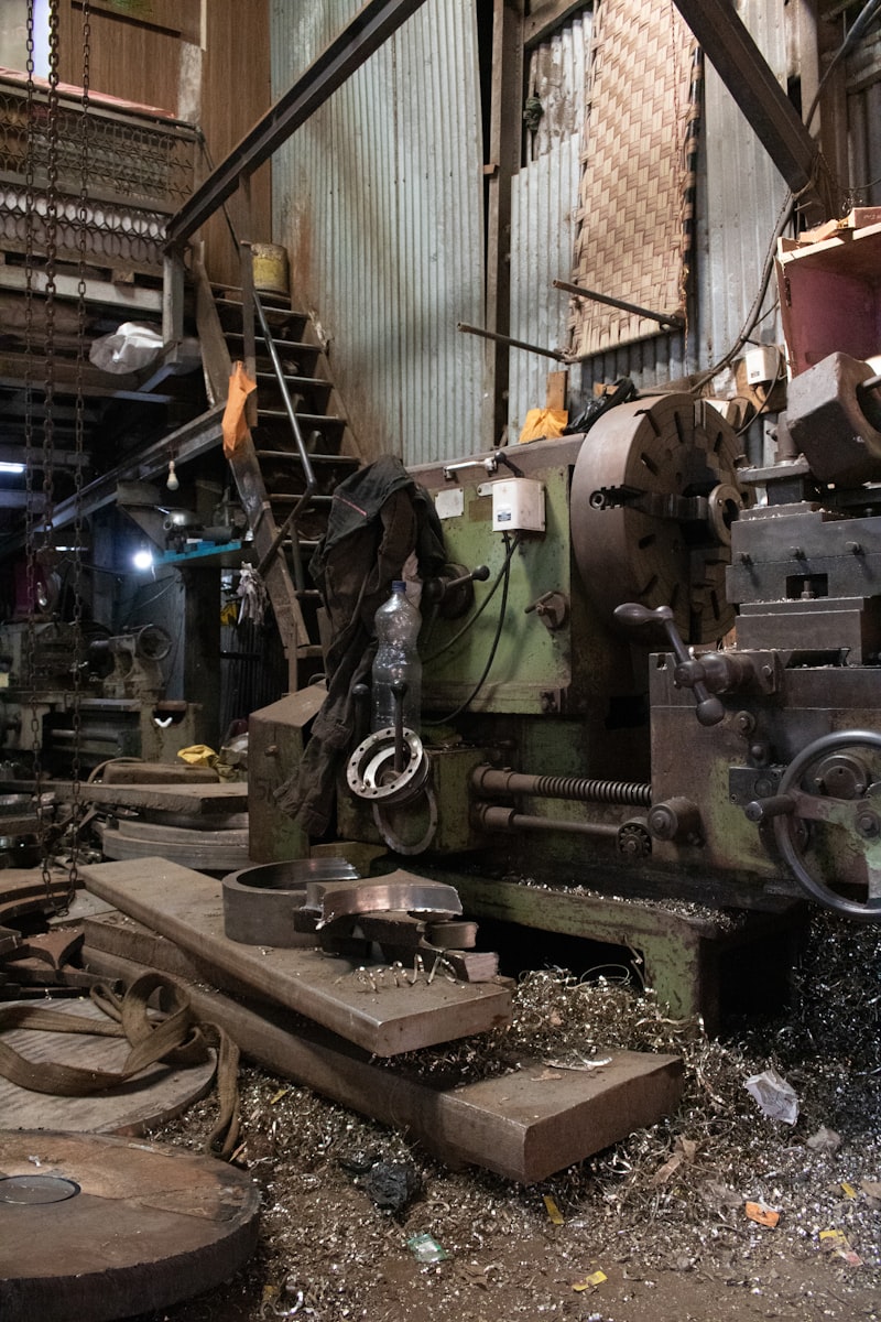 Metal polishing and finishing workshop