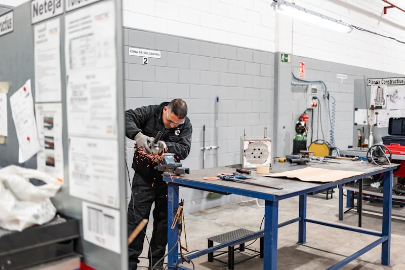 Metal plating and coating area